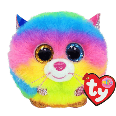 Ty Beanie Balls 4 Inch Gizmo the Rainbow Cat Plush Toy