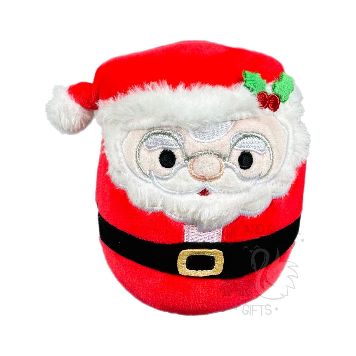 Squishmallow 5 Inch Nick the Santa Claus with Holly Christmas Plush Toy - Owl & Goose Gifts