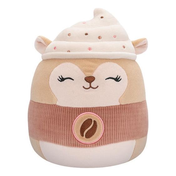 Squishmallow 5 Inch Reza the Latte Squirrel Plush Toy - Owl & Goose Gifts