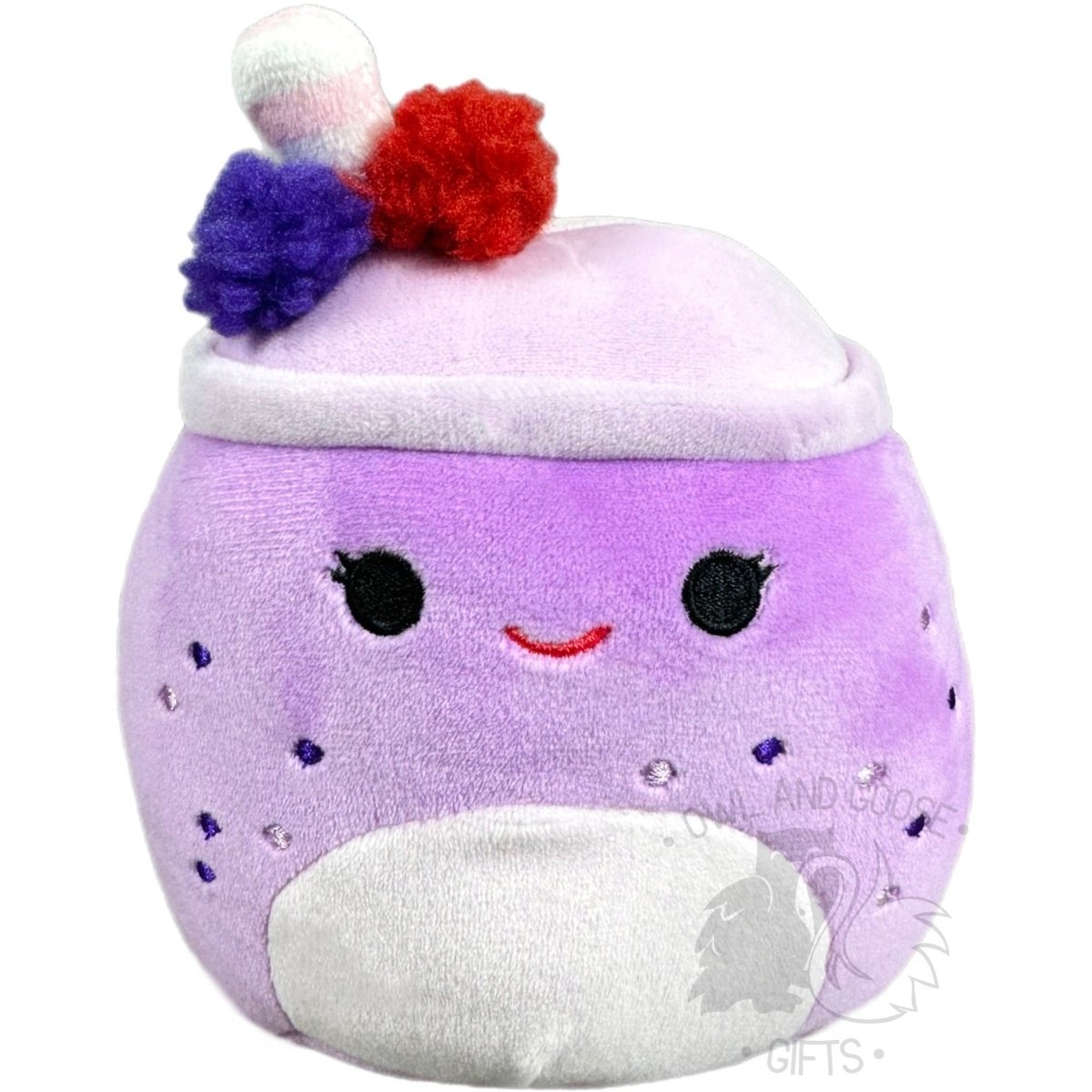 Squishmallow 5 Inch Vie the Berry Smoothie Plush Toy - Owl & Goose Gifts