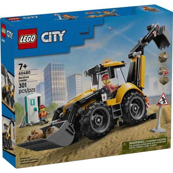 LEGO® CITY Yellow Backhoe Loader 60480