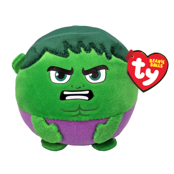Ty Puffies Beanie Ball 4 Inch Hulk