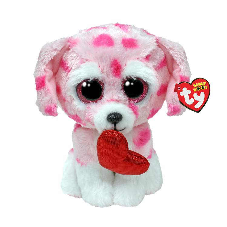 Ty Beanie Boos 6 Inch Rory the Dog Valentine Plush Toy