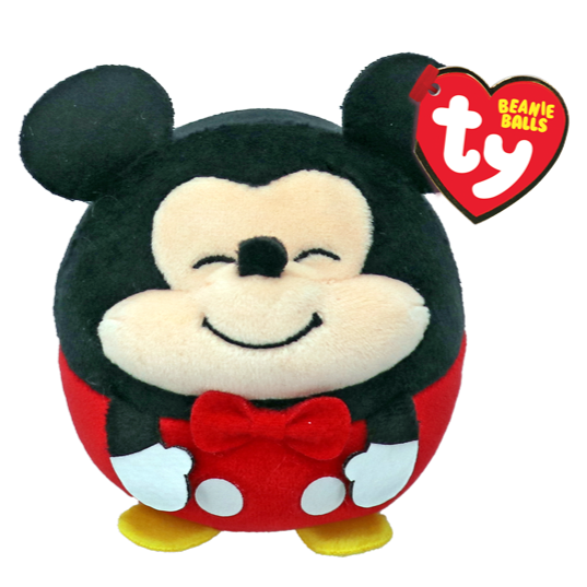 Ty Puffies Beanie Ball 4 Inch Mickey Mouse