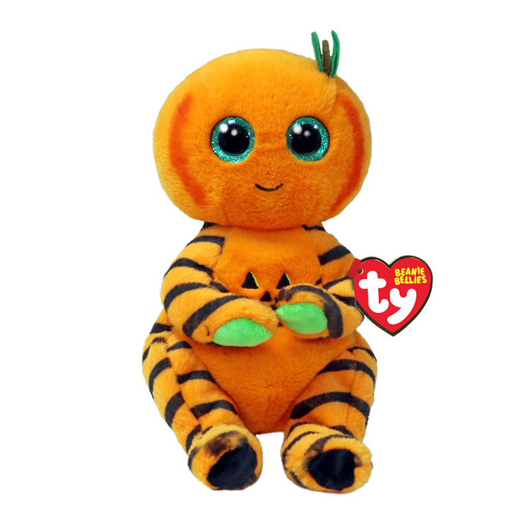 Ty Beanie Bellies 8 Inch Trickster the Pumpkin Halloween Plush Toy