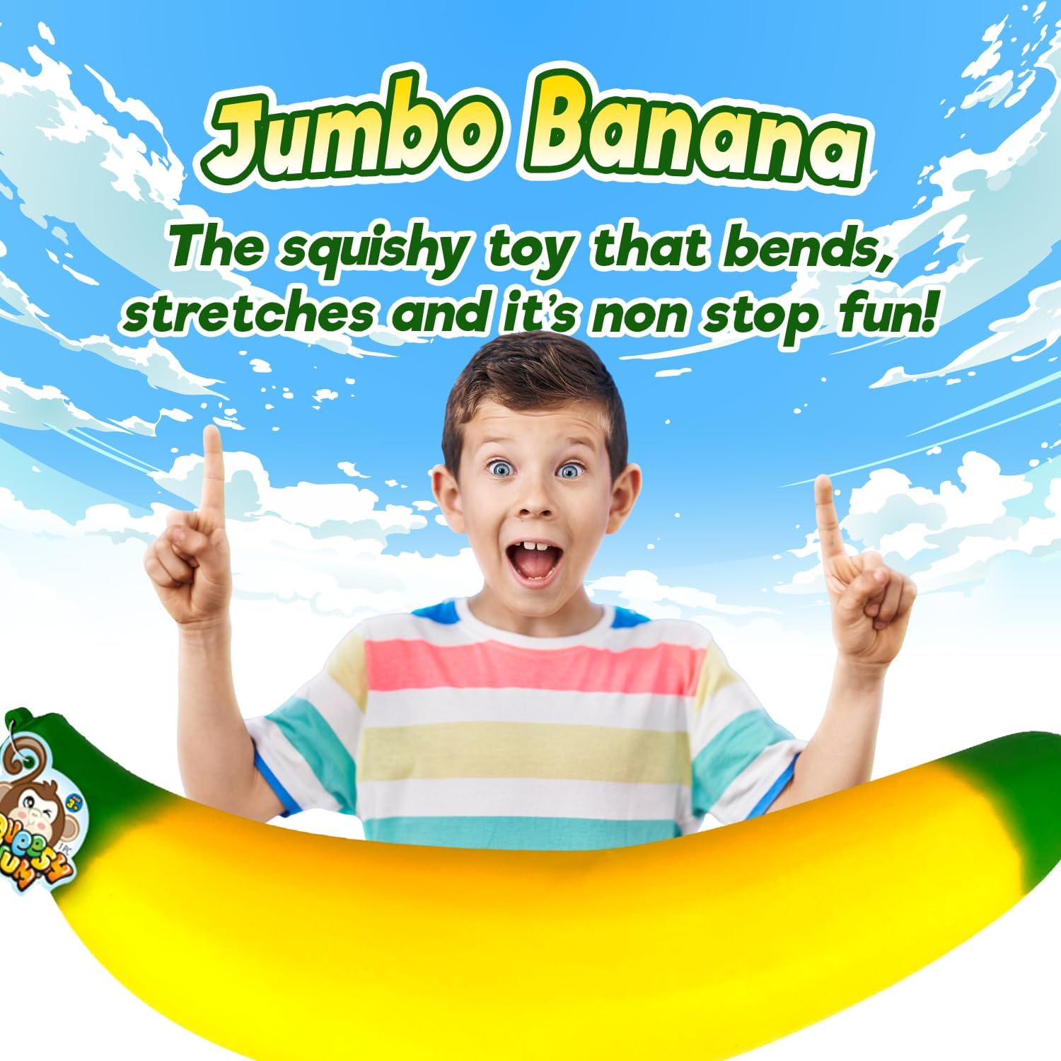 Ja-Ru Irre-Squish-Tible Jumbo Big Buh Nay Nay 16 Inch Squishy Sensory Toy