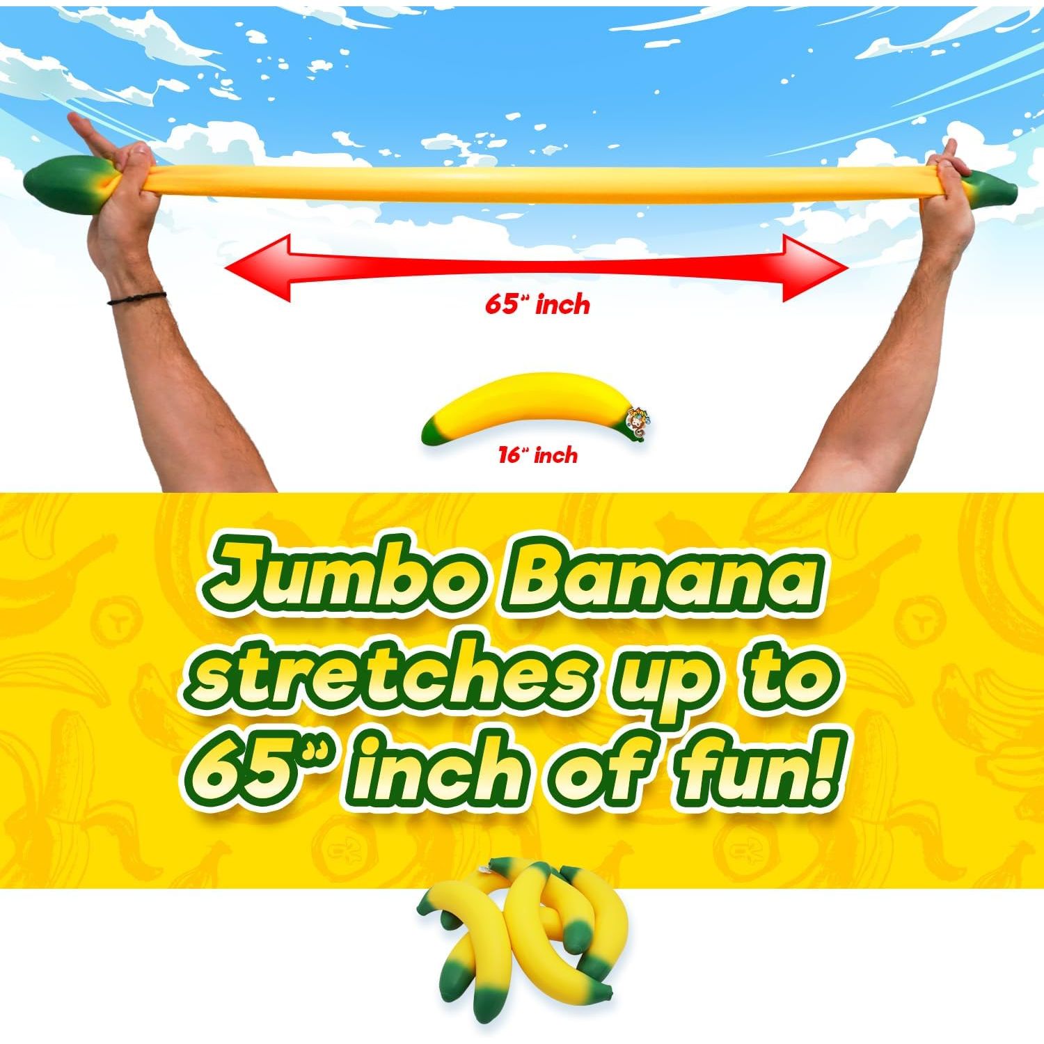 Ja-Ru Irre-Squish-Tible Jumbo Big Buh Nay Nay 16 Inch Squishy Sensory Toy
