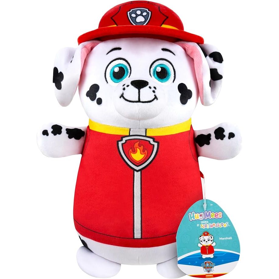 Squishmallow 10 Inch Marshall Paw Patrol Hug Mees Plush Toy
