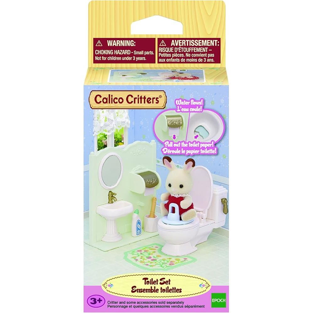 Calico Critters Toilet Furniture and Accessories Set