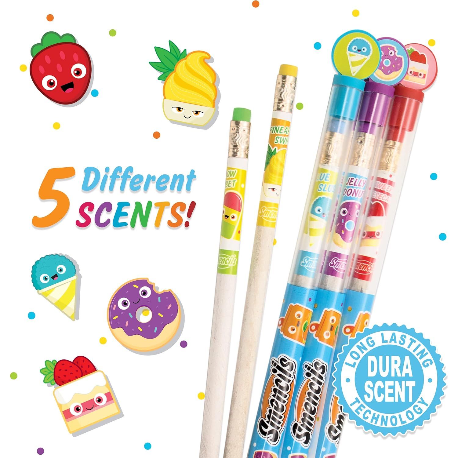 Scentco Smencils Scented Pencils - 5 Pack