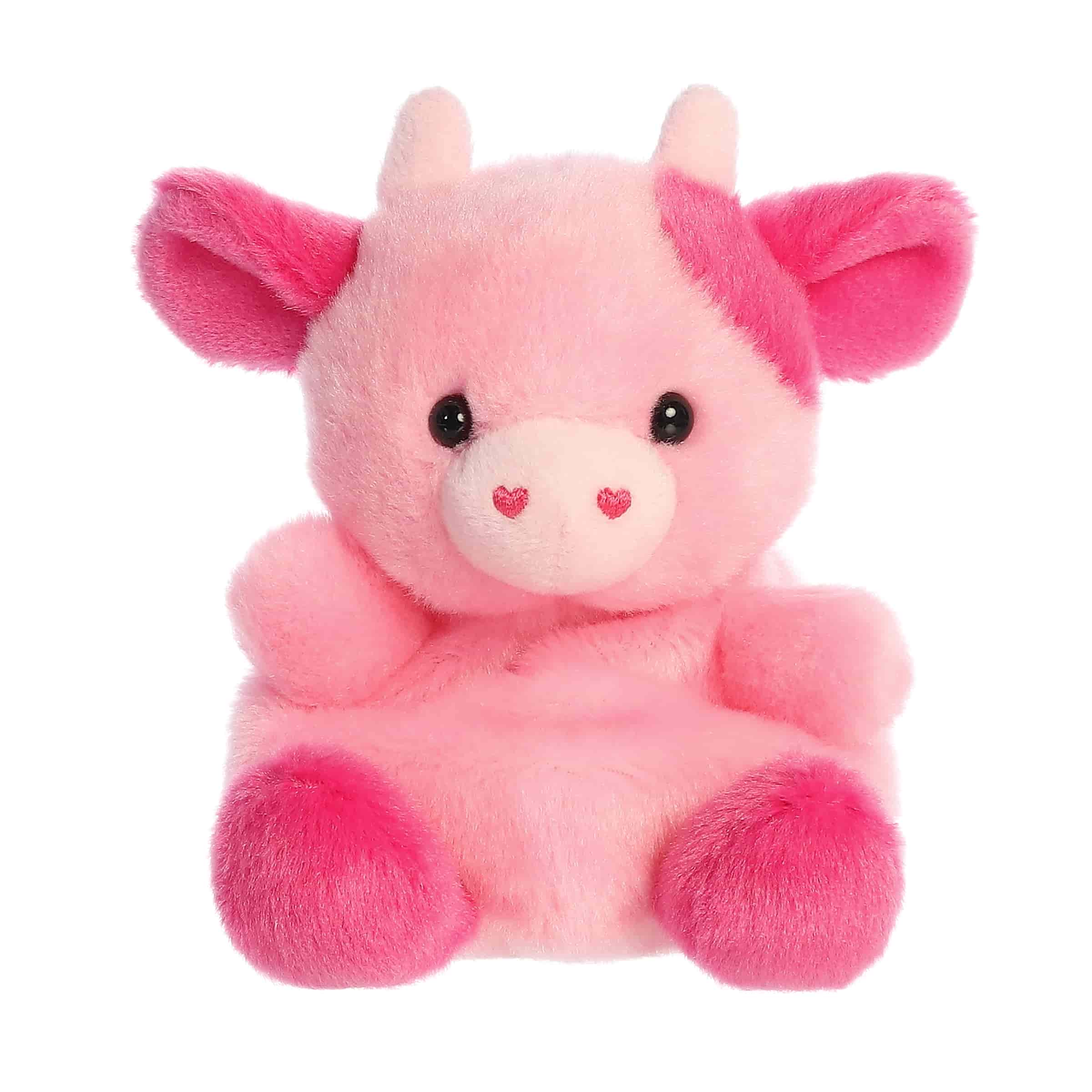 Palm Pals 5 Inch Blossom the Pink Cow Valentine Plush Toy
