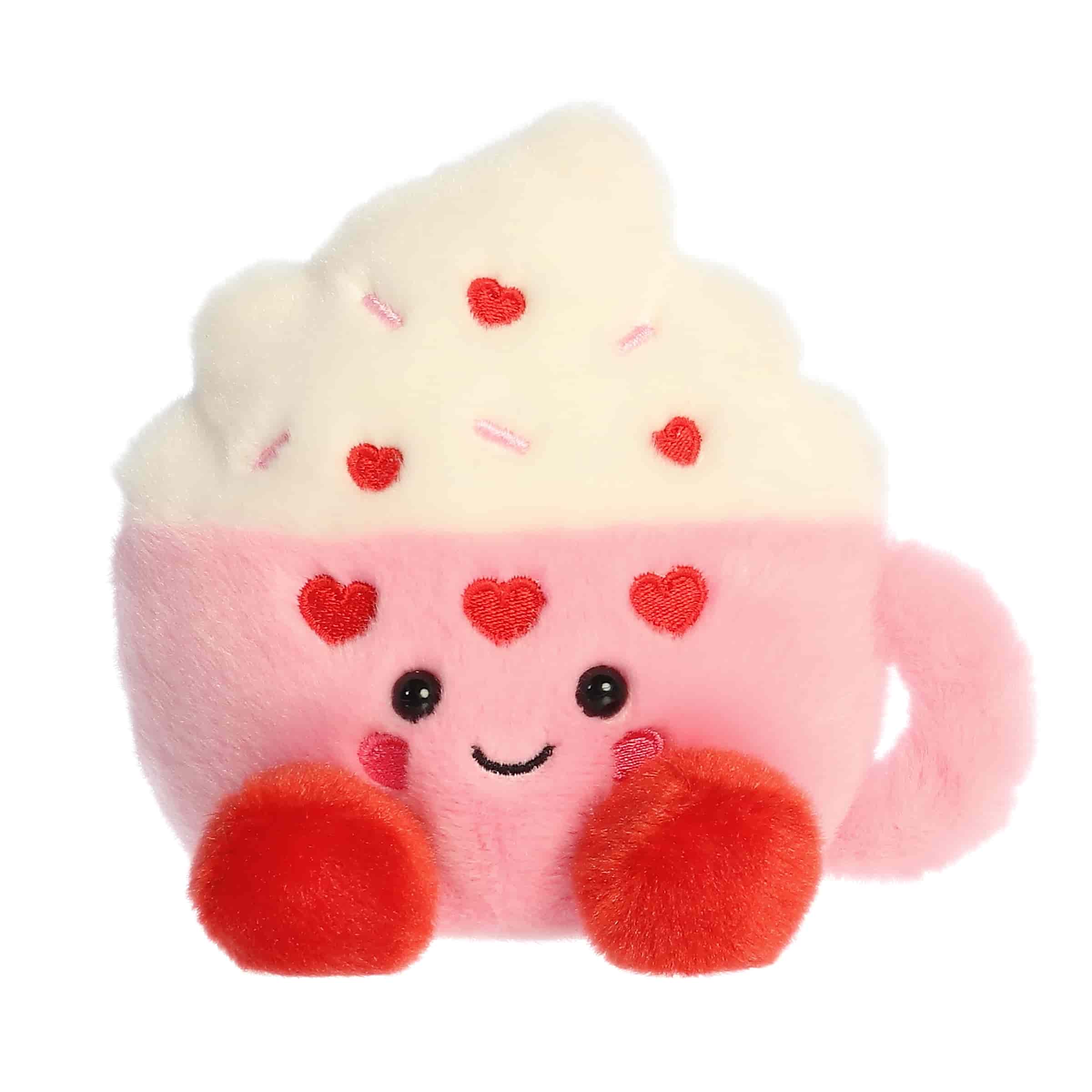 Palm Pals 5 Inch Harper the Heart Latte Valentine Plush Toy