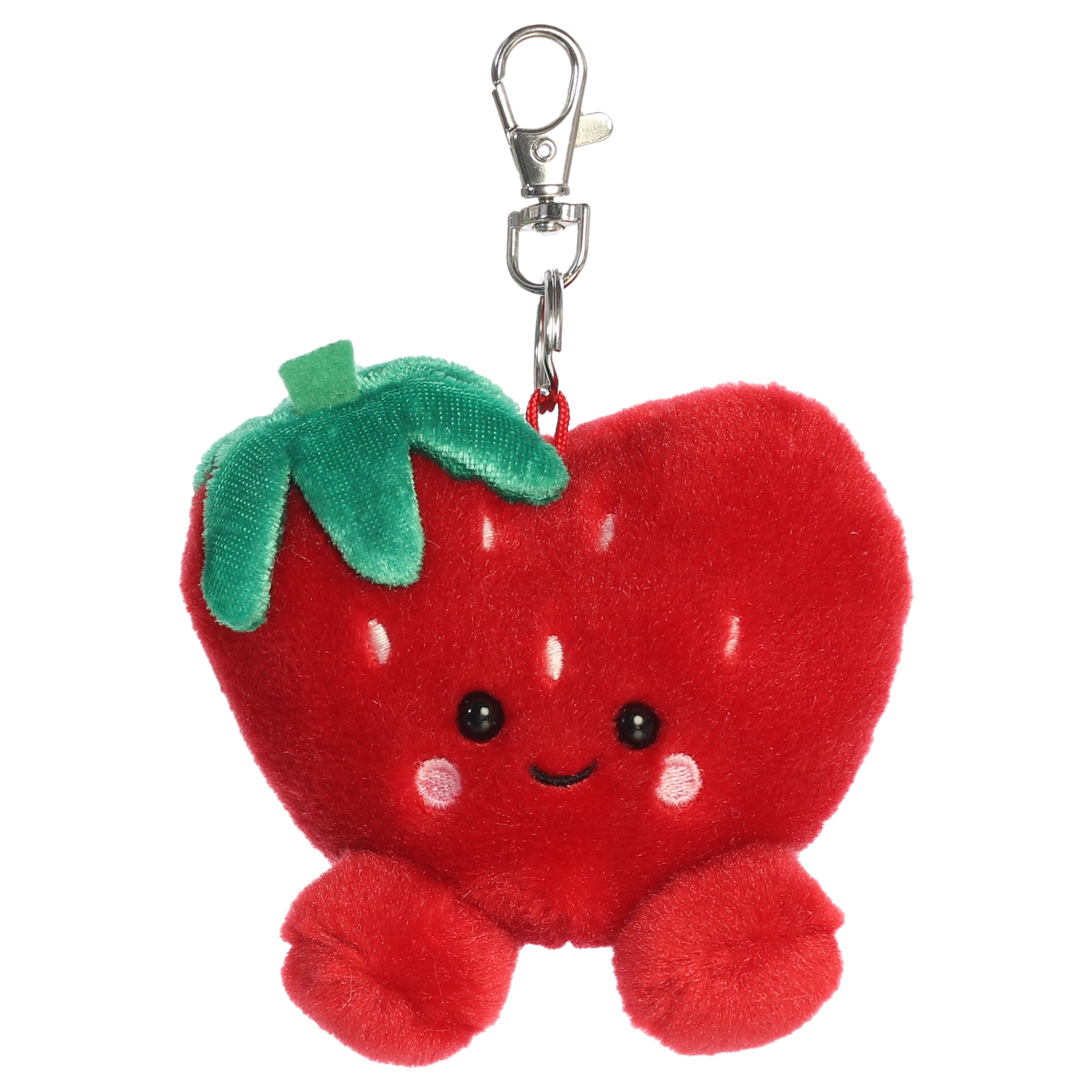 Palm Pals 4 Inch Cora the Heart Strawberry Valentine Plush Clip