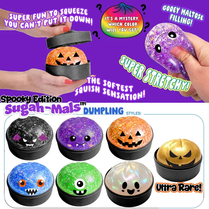 Sugah-Mals Mystery HALLOWEEN Dumpling - Maltose Filled Squishy Sensory Toy