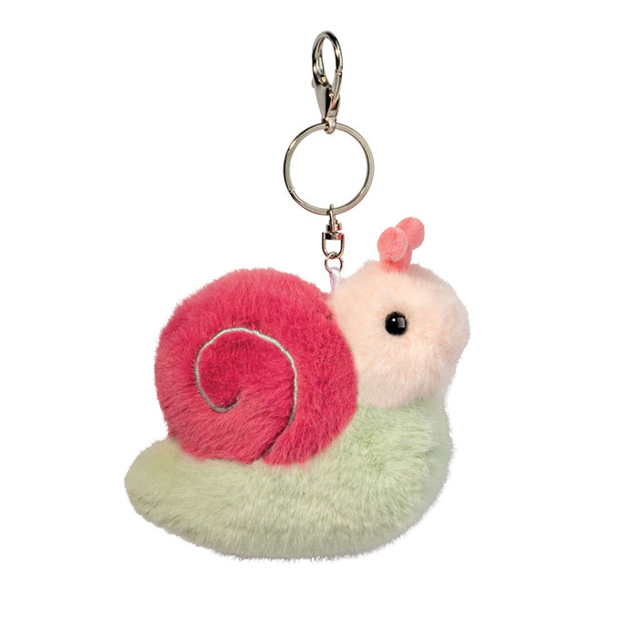 Douglas 5 Inch Snail Bag Charm Plush Clip