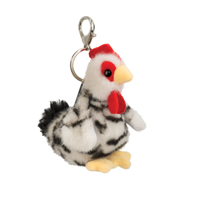 Douglas 5 Inch Chicken Bag Charm Plush Clip