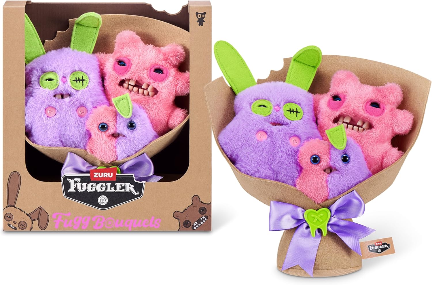 Zuru Fugglers Bouquet - Rabid Rabbit, Sir Nobbynuts, Nobbybits