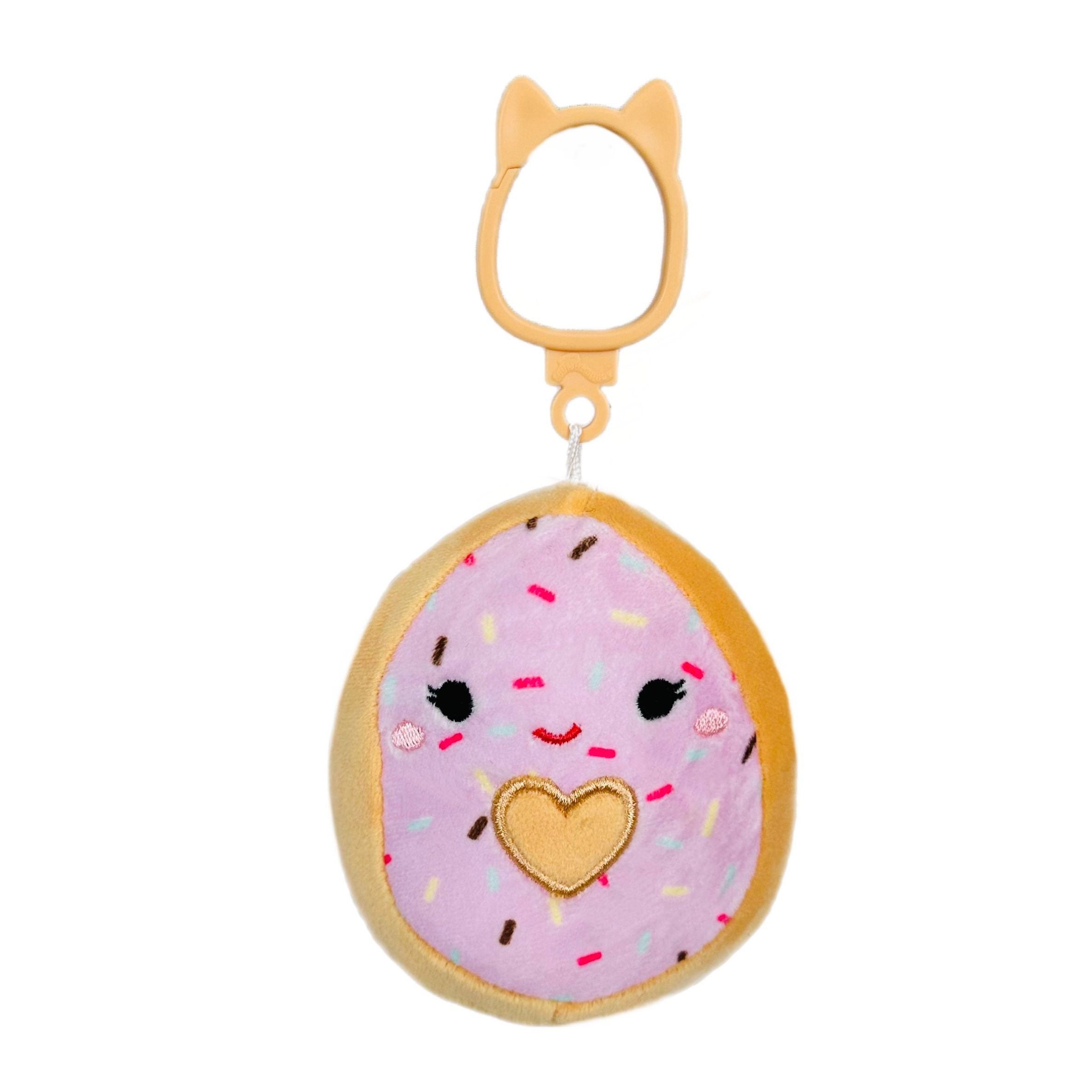 Squishmallow 3.5 Inch Dabria the Donut Valentine Plush Clip