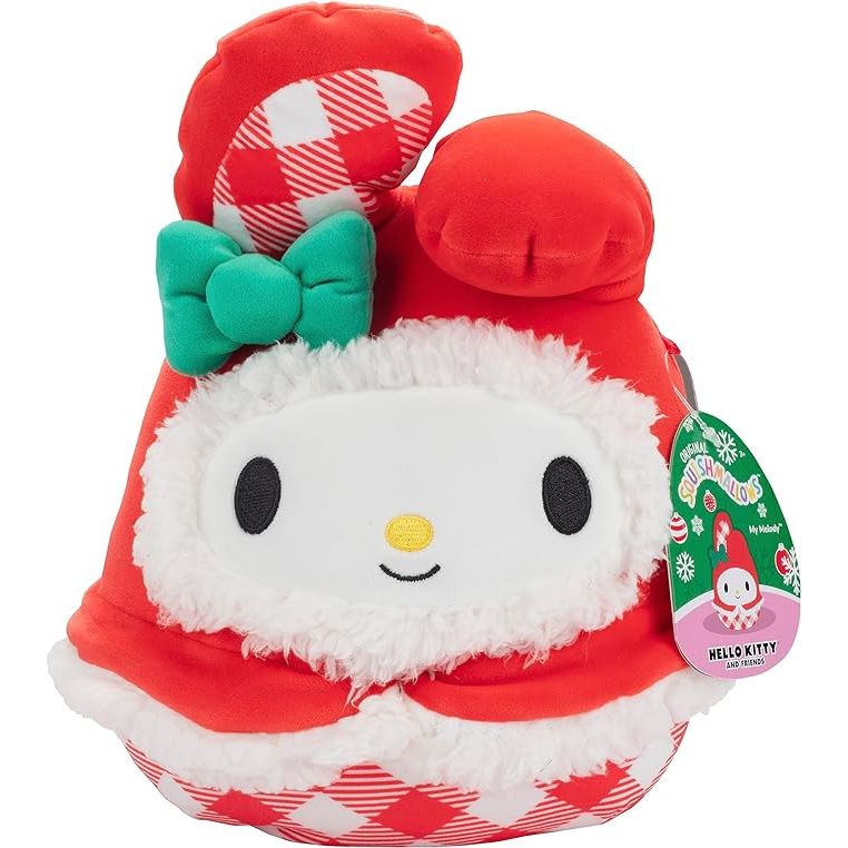 Squishmallow 8 Inch My Melody Christmas Sanrio Plush Toy
