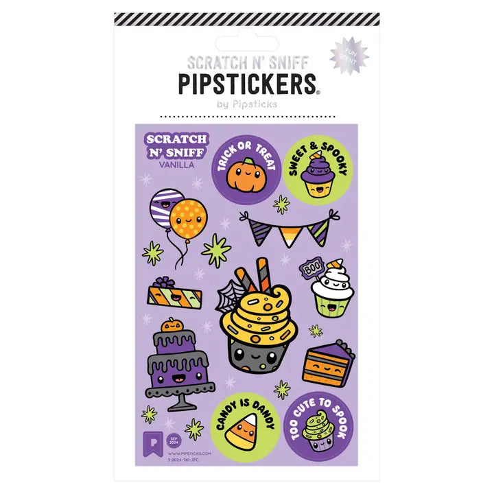 Pipsticks Spooky & Sweet Scratch N' Sniff Stickers - Vanilla