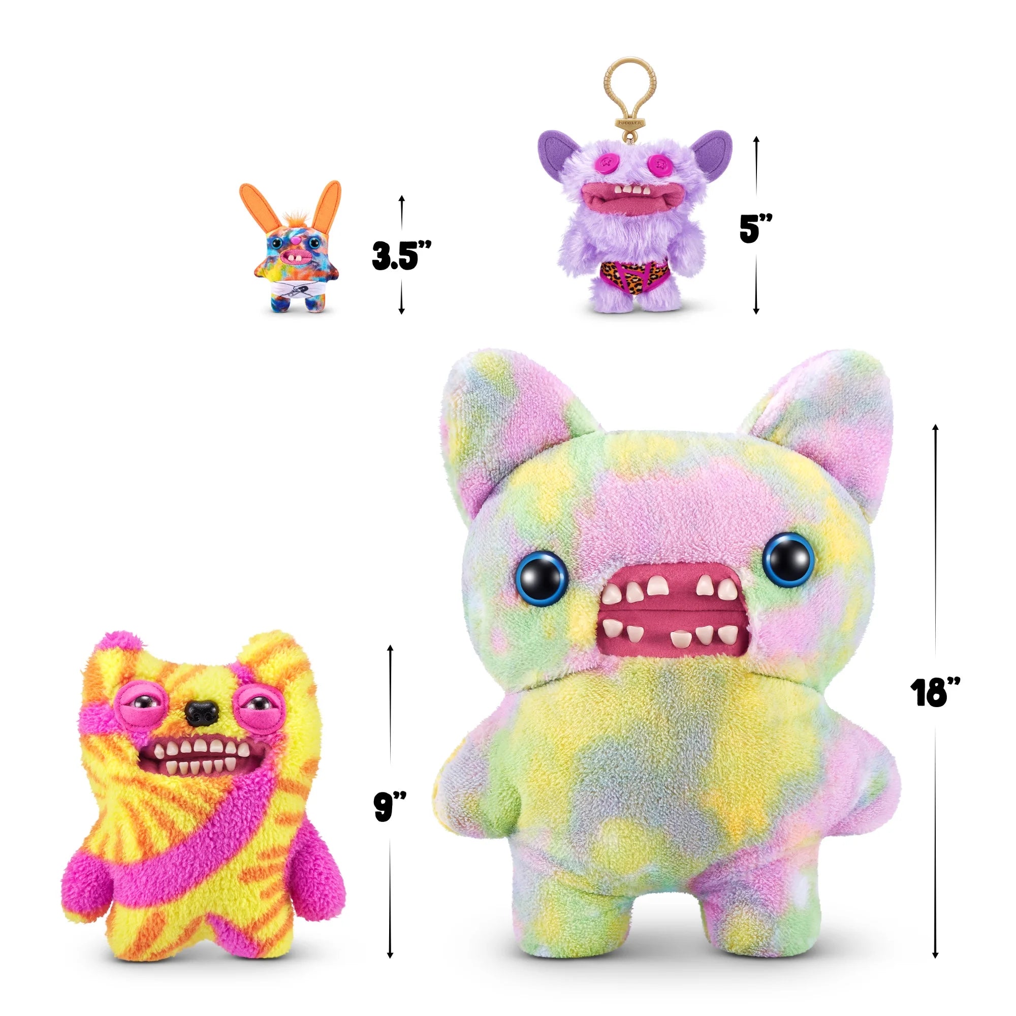 Zuru Fugglers 5 Inch Plush Keyring - Grin Grin