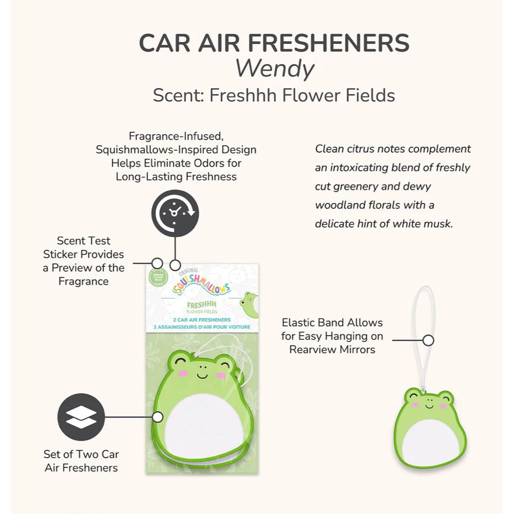 Squishmallow Air Fresheners 2 Pack - Wendy Freshhh Flower Fields