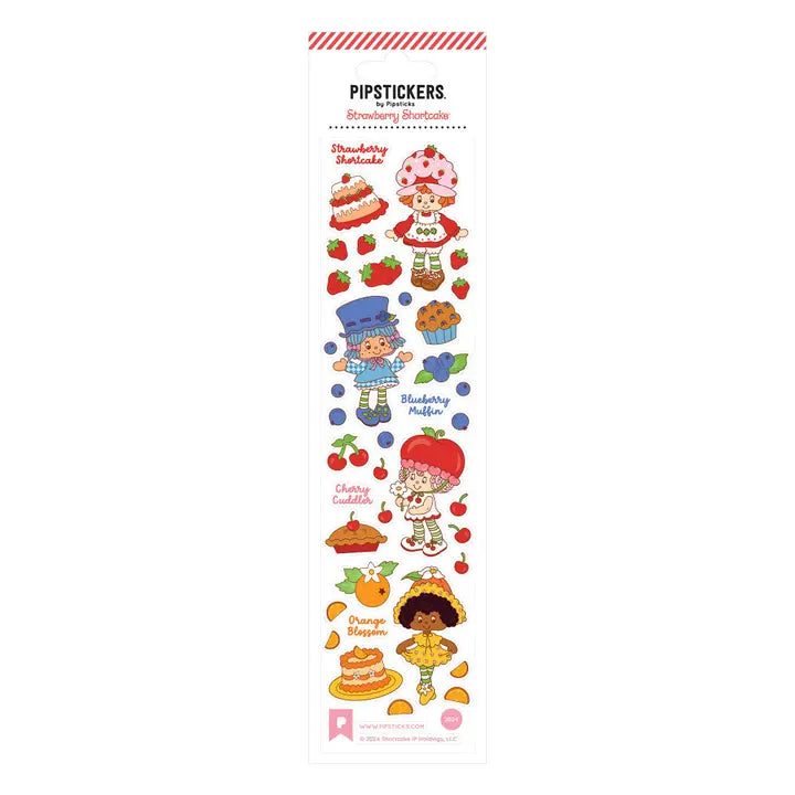 Pipsticks + Strawberry Shortcake Dessert Darlings Sticker Sheet