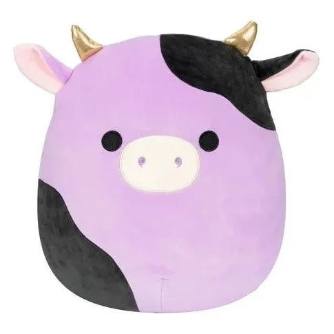 Squishmallow 8 Inch Alexie the Purple Cow Plush Toy - Owl & Goose Gifts