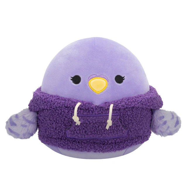 Squishmallow 8 Inch Anoushka the Parakeet with Hoodie Plush Toy - Owl & Goose Gifts