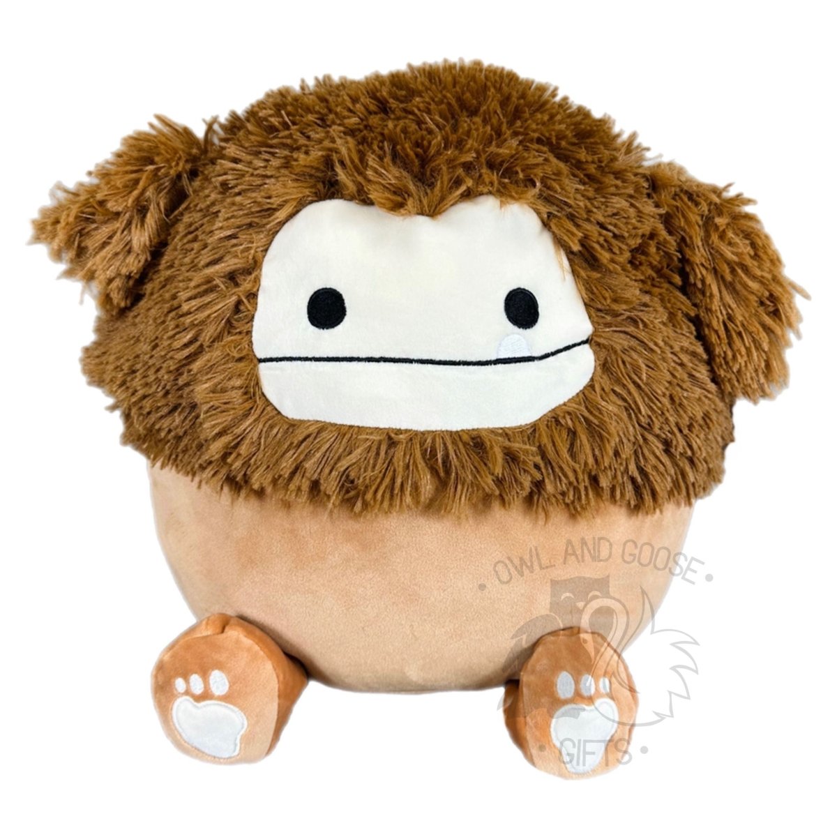 Squishmallow 8 Inch Benny the Brown Bigfoot Limited Plush Toy - Owl & Goose Gifts