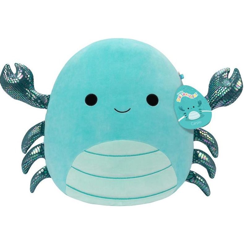 Squishmallow 8 Inch Carpio the Blue Crab Plush Toy - Owl & Goose Gifts