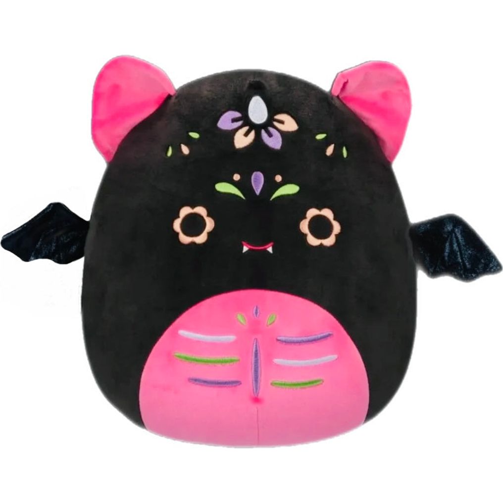 Squishmallow 8 Inch Dalia the Pink Bat Day of the Dead Plush Toy - Owl & Goose Gifts