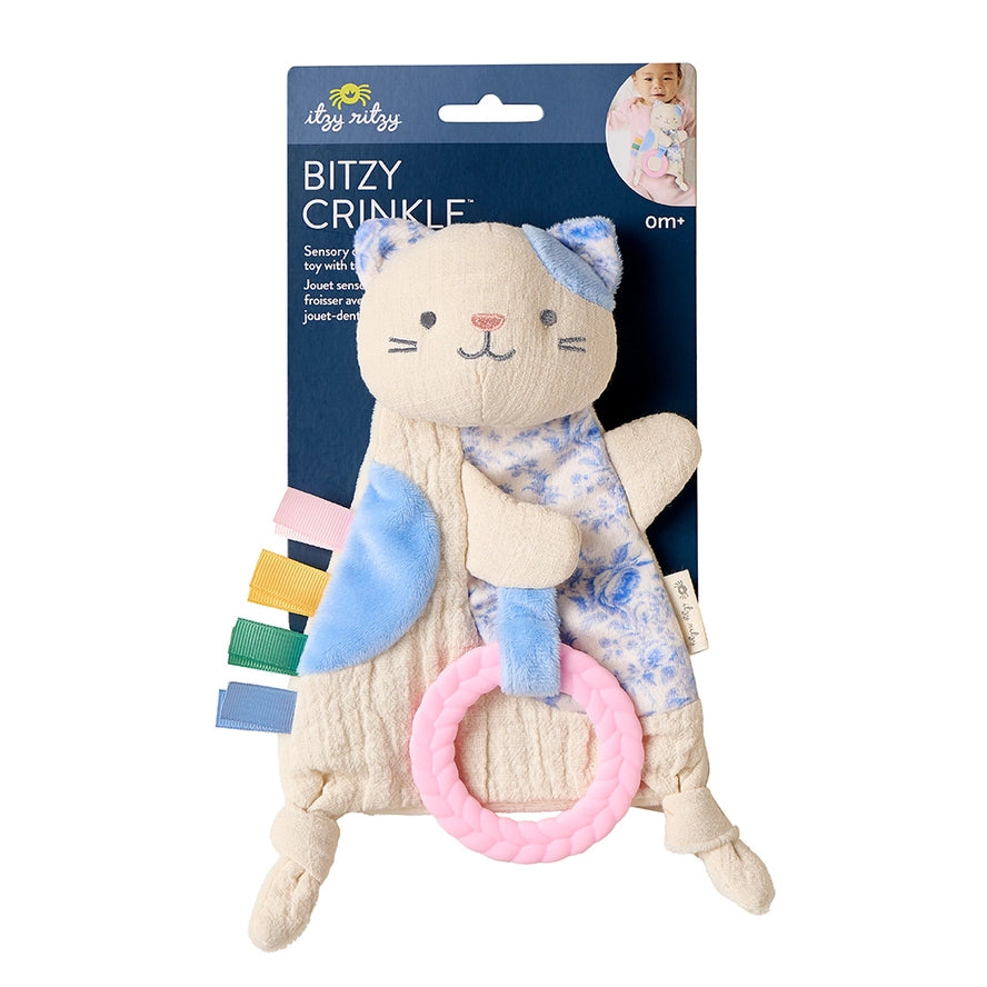 Itzy Ritzy Bitzy Crinkle™ Kitty Plush Teether Toy