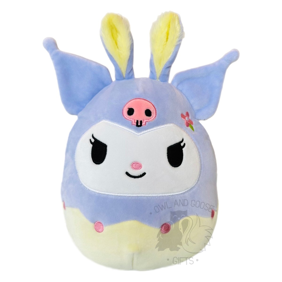 Squishmallow 8 Inch Kuromi Easter Sanrio Plush Toy - Owl & Goose Gifts