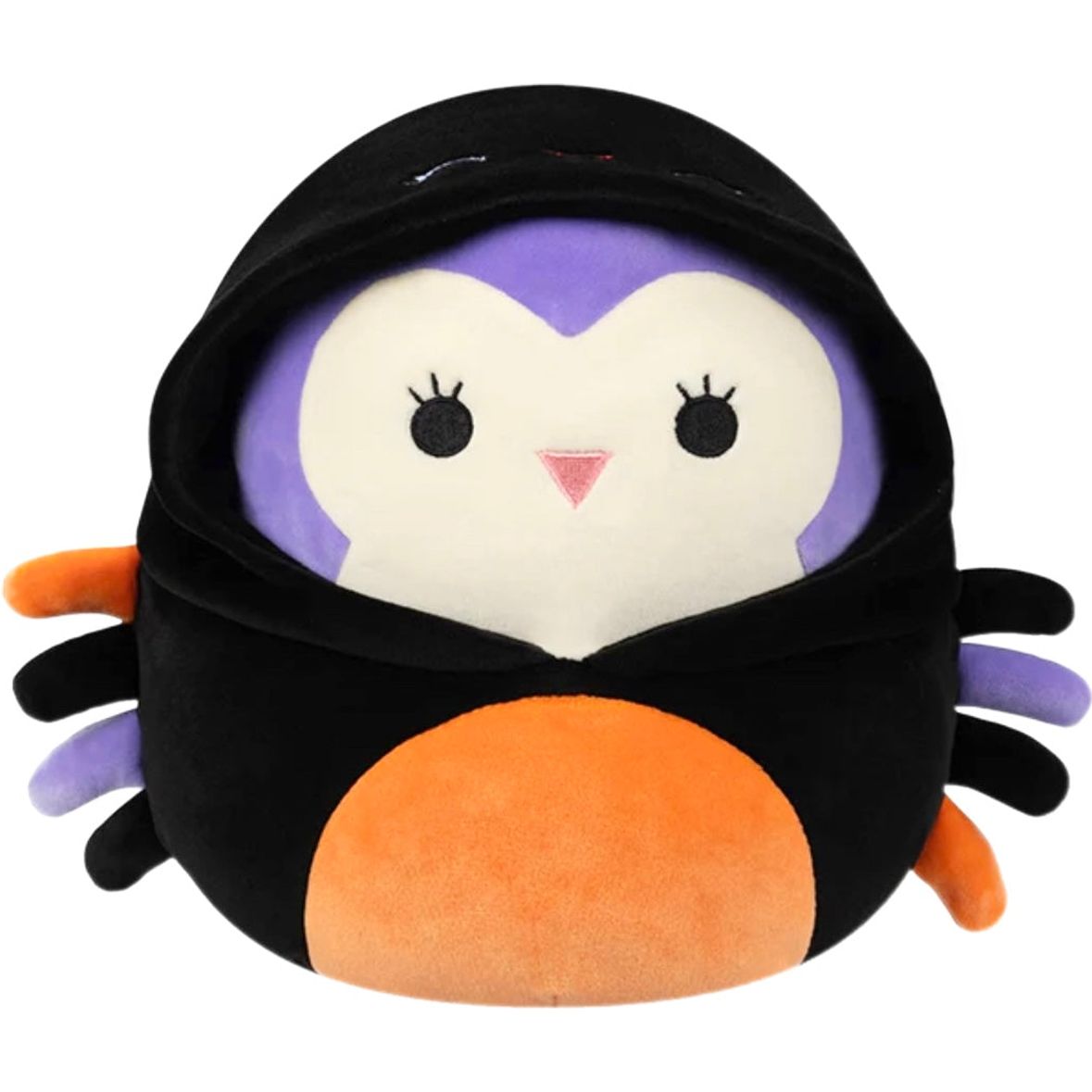 Squishmallow 8 Inch Holly the Owl in Spider Costume Halloween Plush Toy - Owl & Goose Gifts