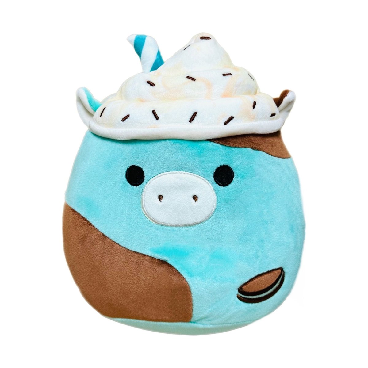 Squishmallow 8 Inch Ingeborg the Mint Chocolate Chip Cow Plush Toy - Owl & Goose Gifts