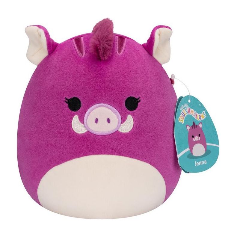 Squishmallow 8 Inch Jenna the Purple Boar Plush Toy - Owl & Goose Gifts