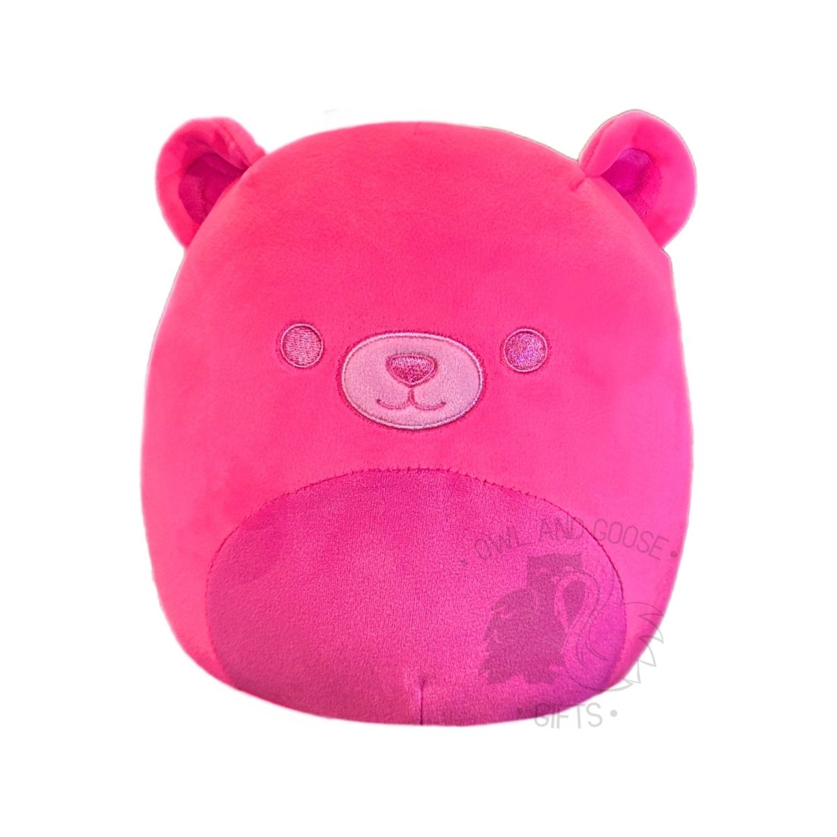 Squishmallow 8 Inch Livo the Pink Neon Bear Plush Toy - Owl & Goose Gifts