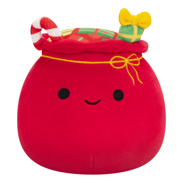 Squishmallow 8 Inch Lowell the Bag of Toys Christmas Plush Toy - Owl & Goose Gifts