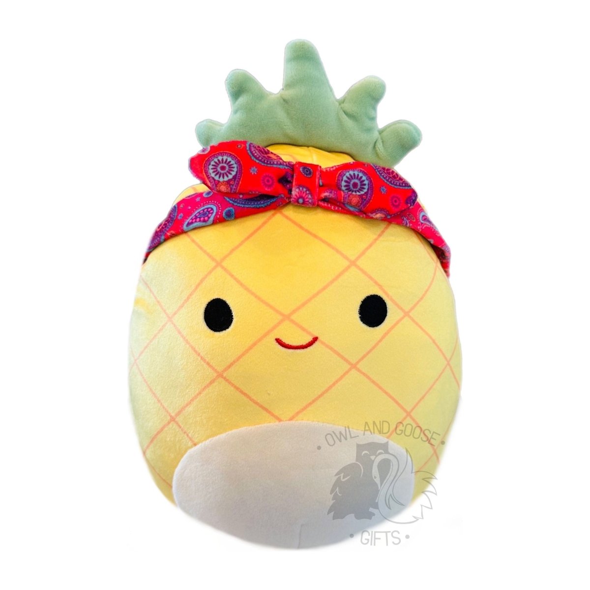 Squishmallow 8 Inch Maui the Pineapple with Headband Plush Toy - Owl & Goose Gifts