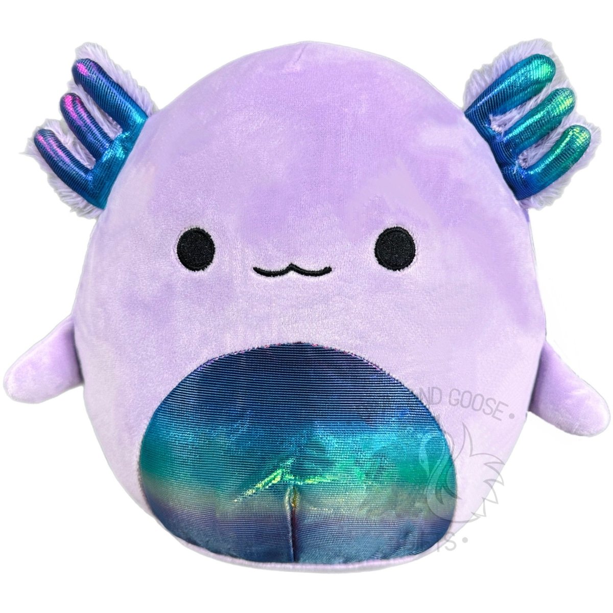 Squishmallow 8 Inch Monica the Purple Axolotl Plush Toy - Owl & Goose Gifts