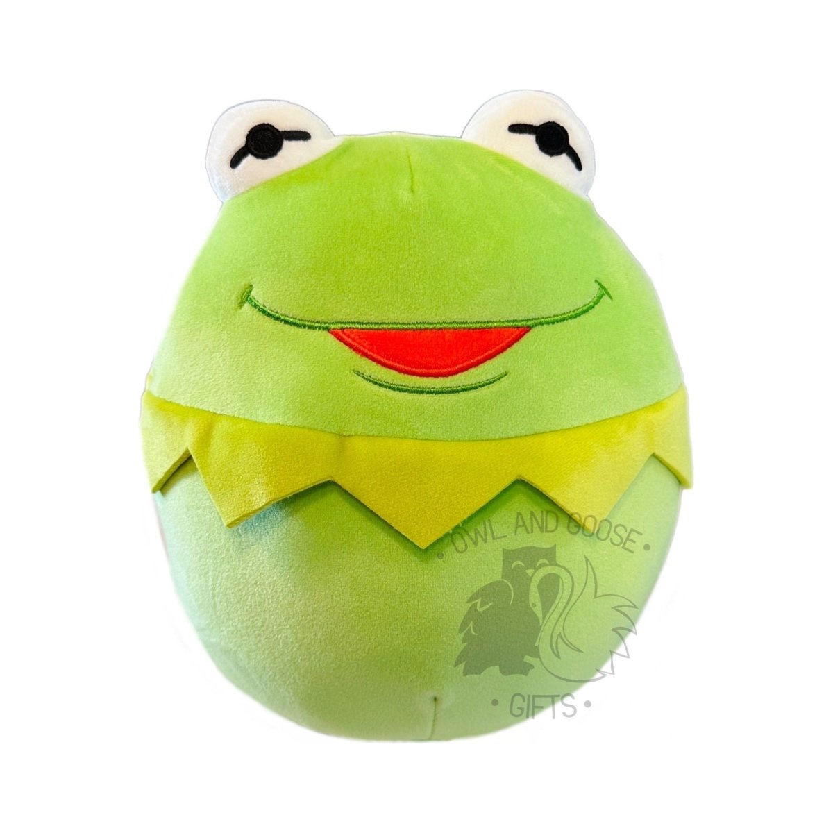 Squishmallow 8 Inch Kermit the Frog Muppets Plush Toy - Owl & Goose Gifts