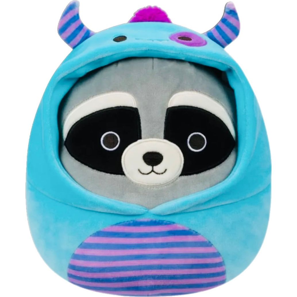 Squishmallow 8 Inch Rocky the Raccoon in Monster Costume Halloween Plush Toy - Owl & Goose Gifts