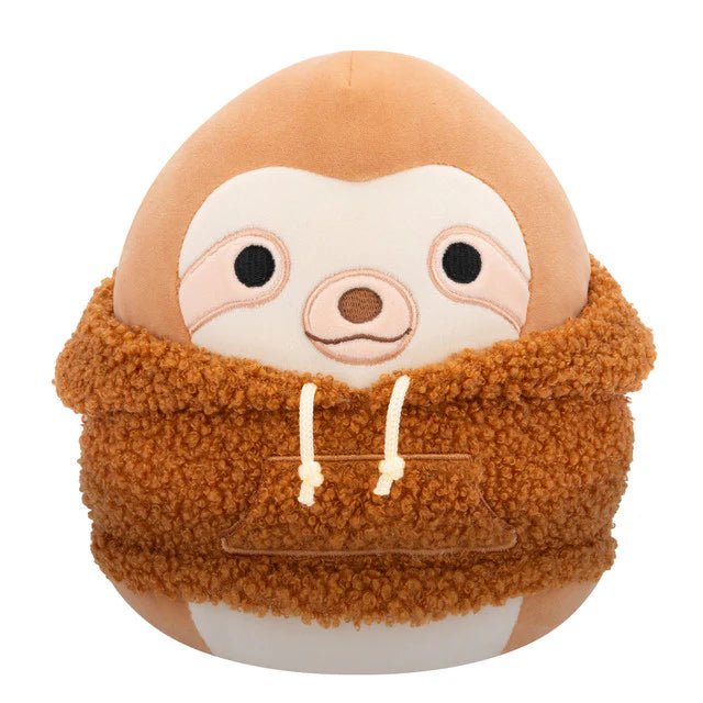 Squishmallow 8 Inch Sherman the Sloth with Hoodie Plush Toy - Owl & Goose Gifts