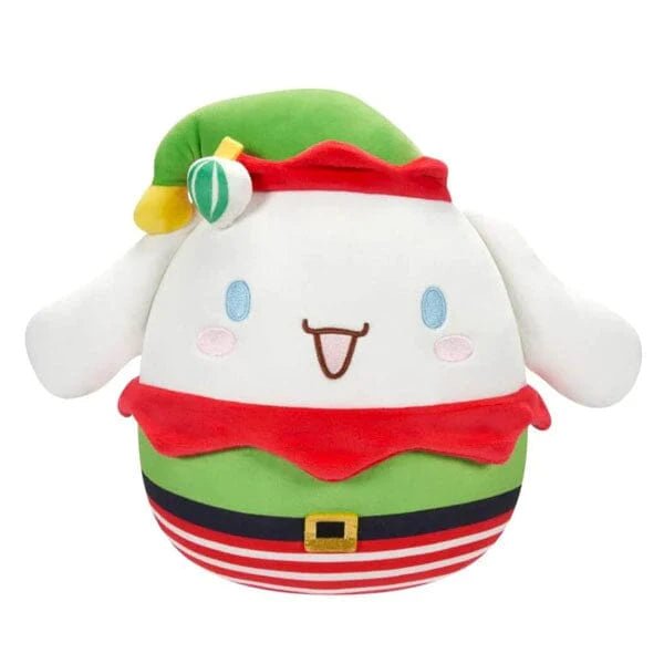 Squishmallow 8 Inch Cinnamoroll Elf Christmas Sanrio Plush Toy - Owl & Goose Gifts