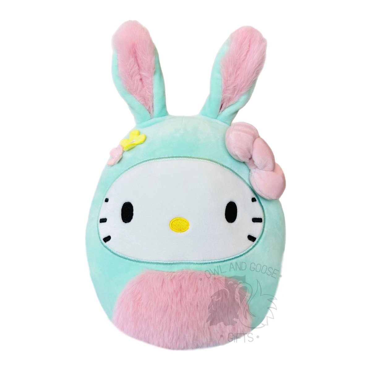 Squishmallow 8 Inch Hello Kitty Easter Sanrio Plush Toy - Owl & Goose Gifts