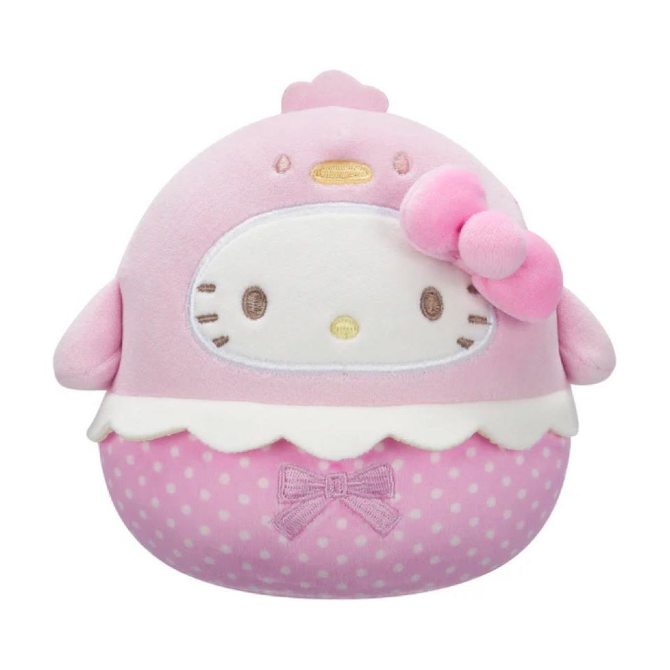 Squishmallow 8 Inch Hello Kitty in Chick Costume Easter Sanrio Plush Toy - Owl & Goose Gifts