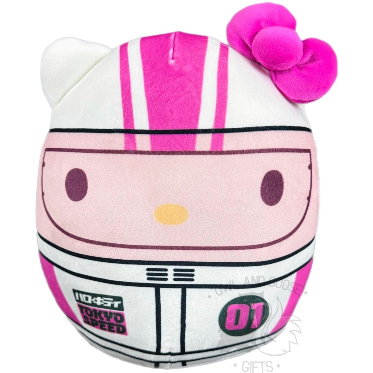 Squishmallow 8 Inch Hello Kitty Sanrio Tokyo Racer Plush Toy - Owl & Goose Gifts