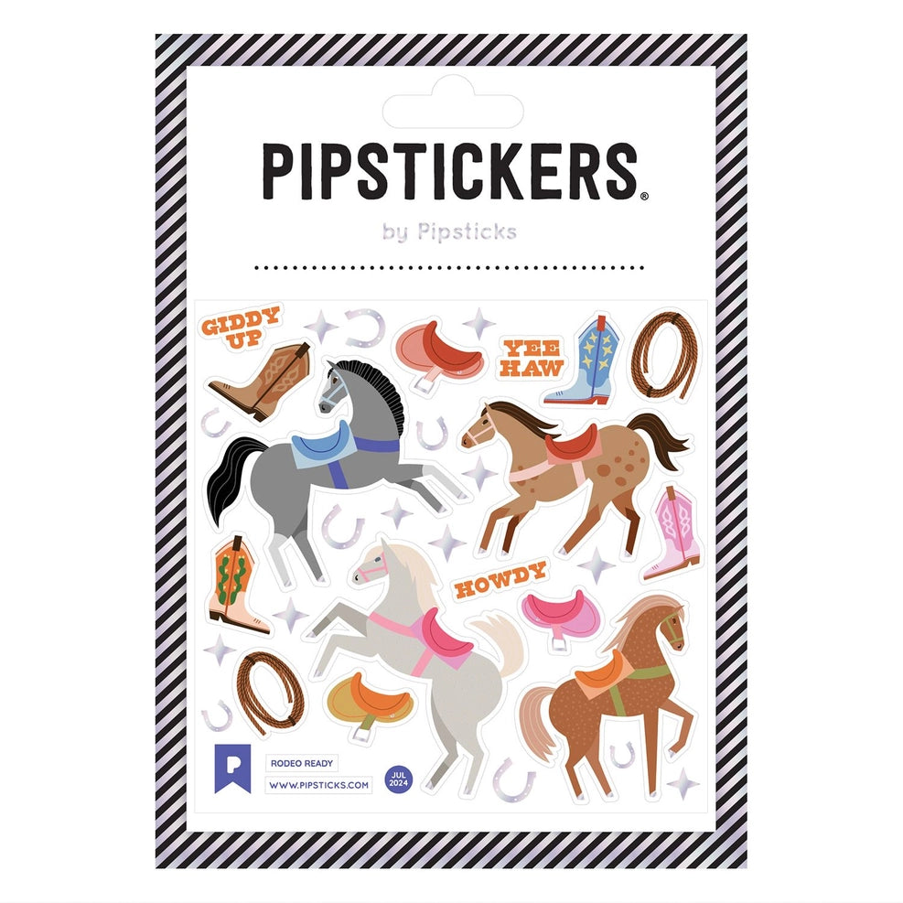 Pipsticks Rodeo Ready Sticker Sheet – Owl and Goose Gifts