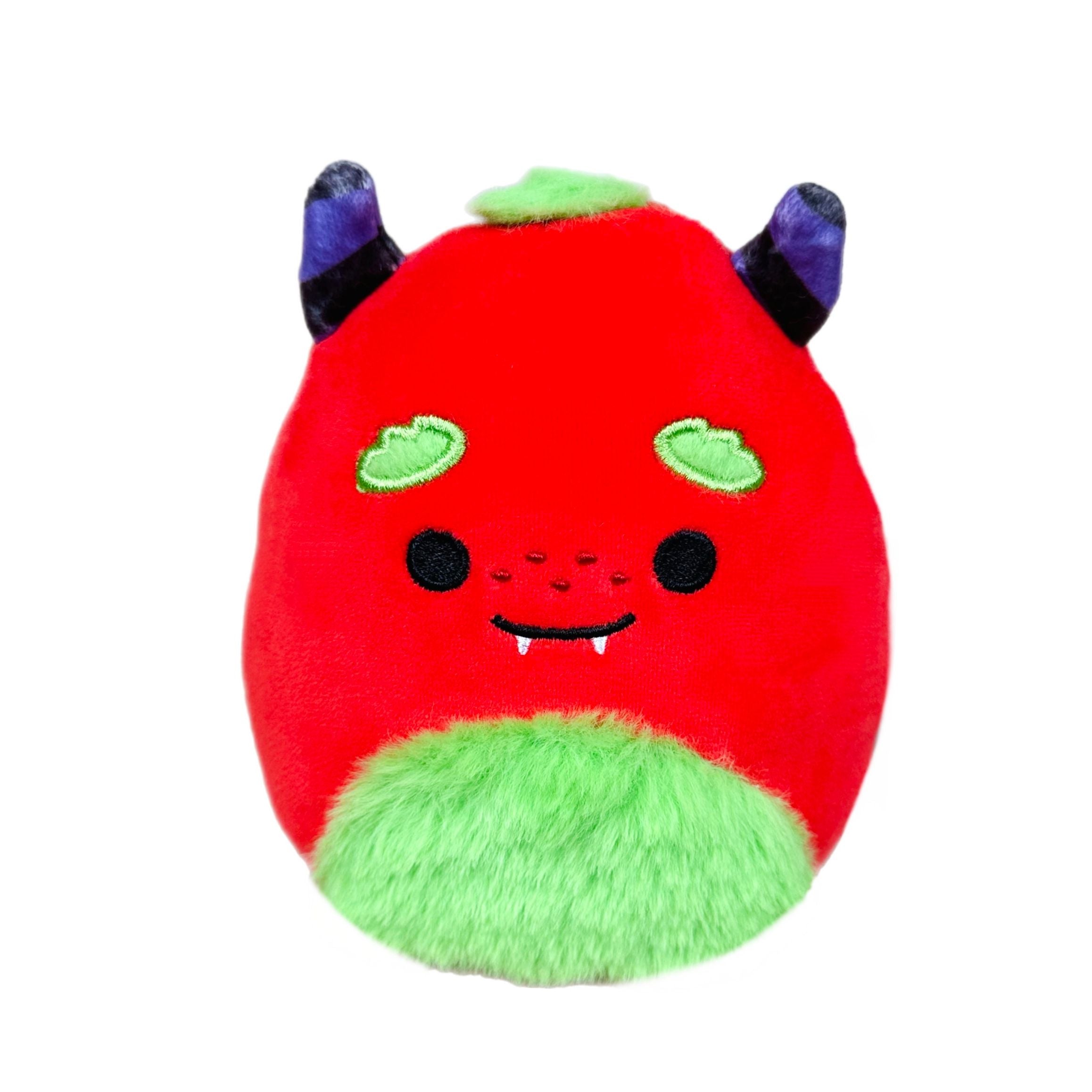 Squishmallow 5 Inch Minutia the Monster with Green Belly Halloween Plush Toy